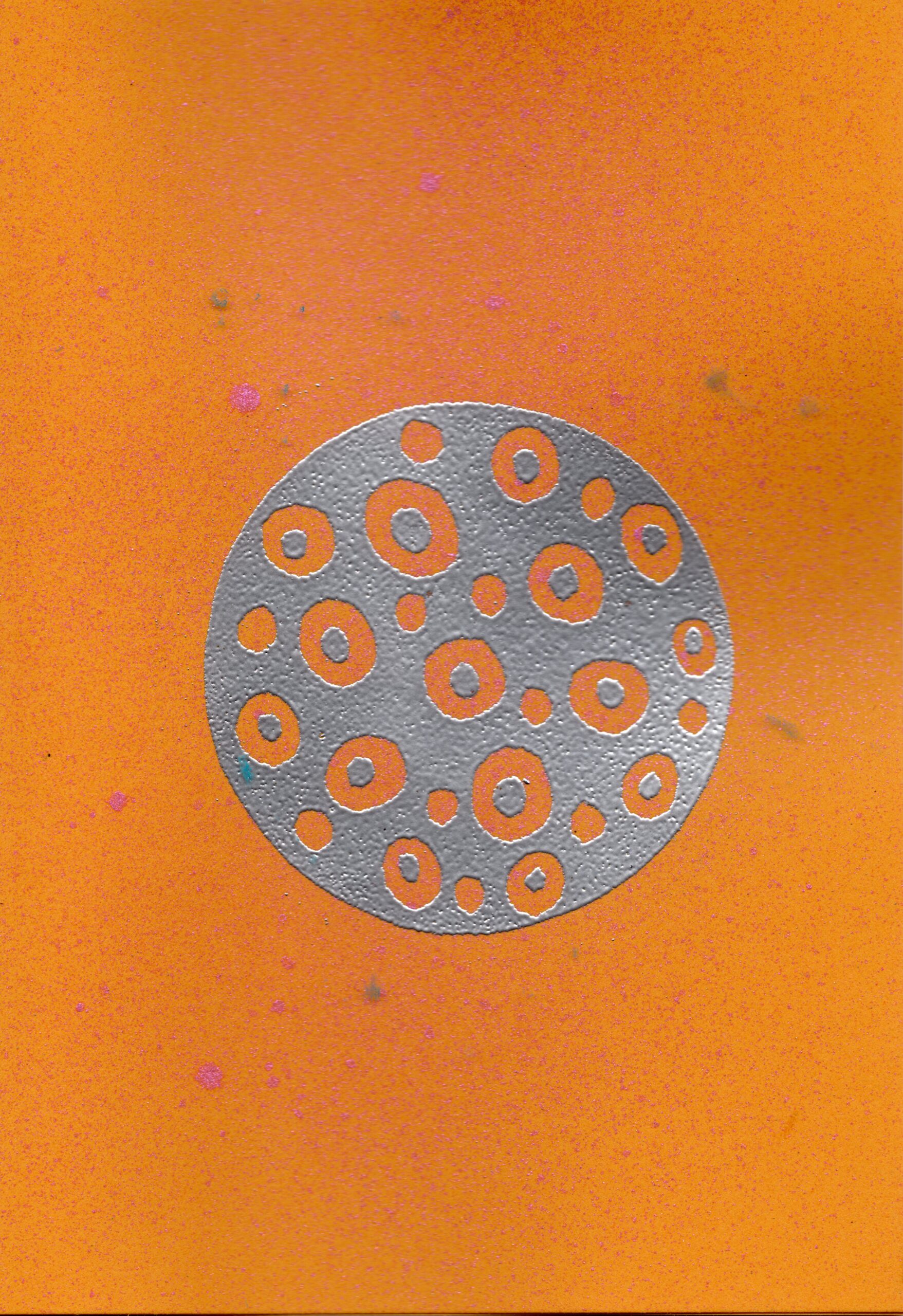 Embossed Sun and Moon Four Card Set