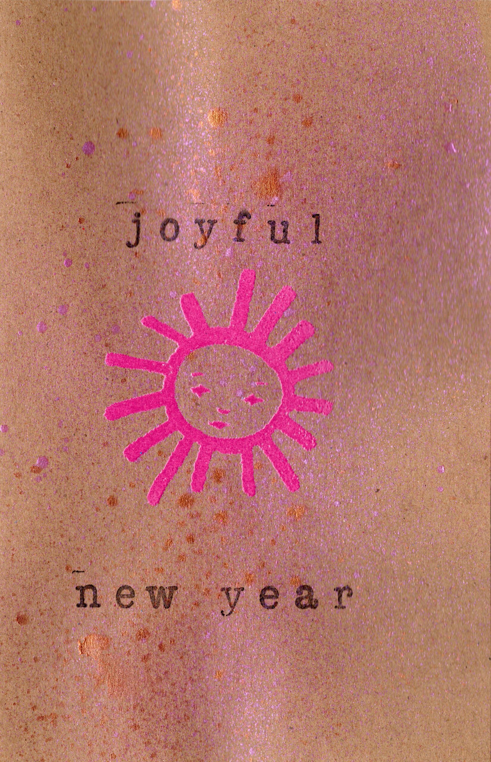 Embossed New Years Card