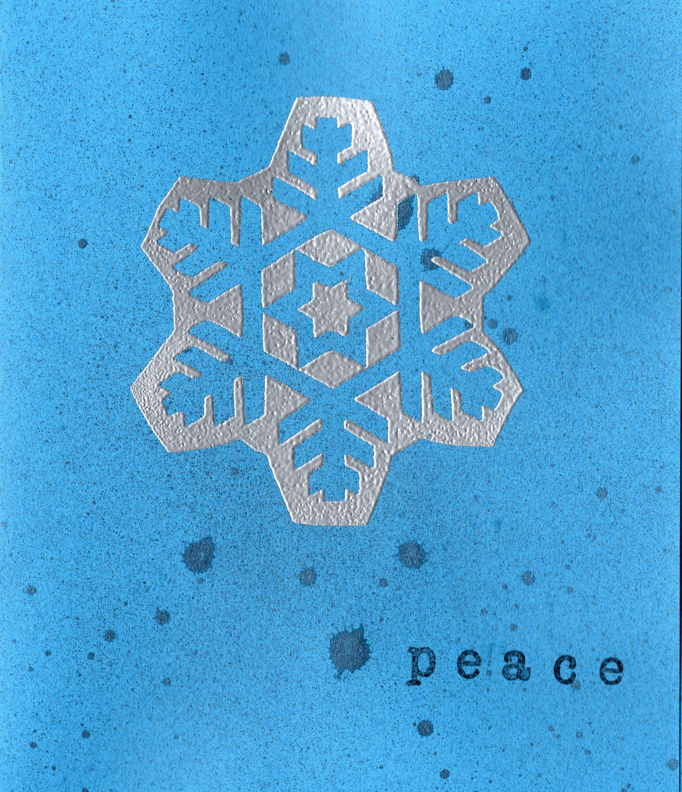 Embossed Snowflake Card Set of Five