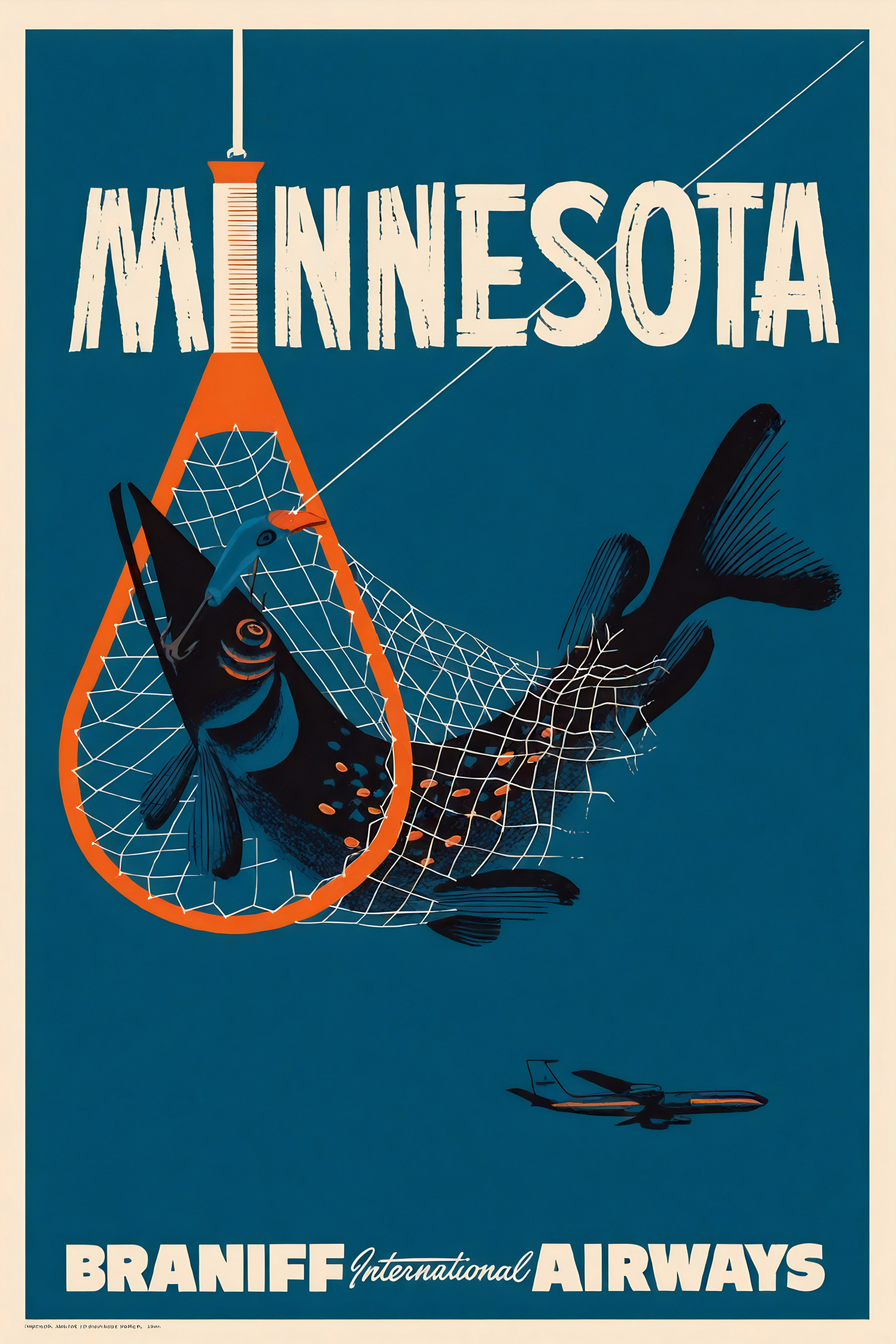 Minnesota Braniff Airways Poster