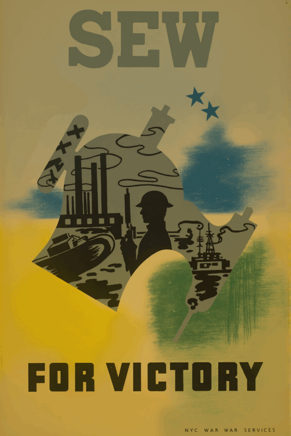 Sew for Victory – WWII Poster Reproduction