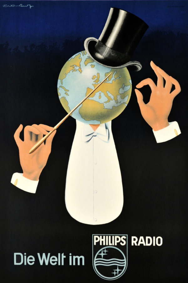 Philips Radio “Die Welt im Philips Radio” Poster